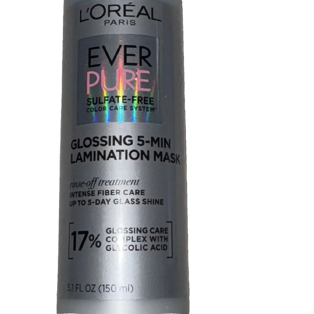 Loreal Ever Pure Glossing 5 Min Lamination Mask Sulfate Free Bundle of 2 New